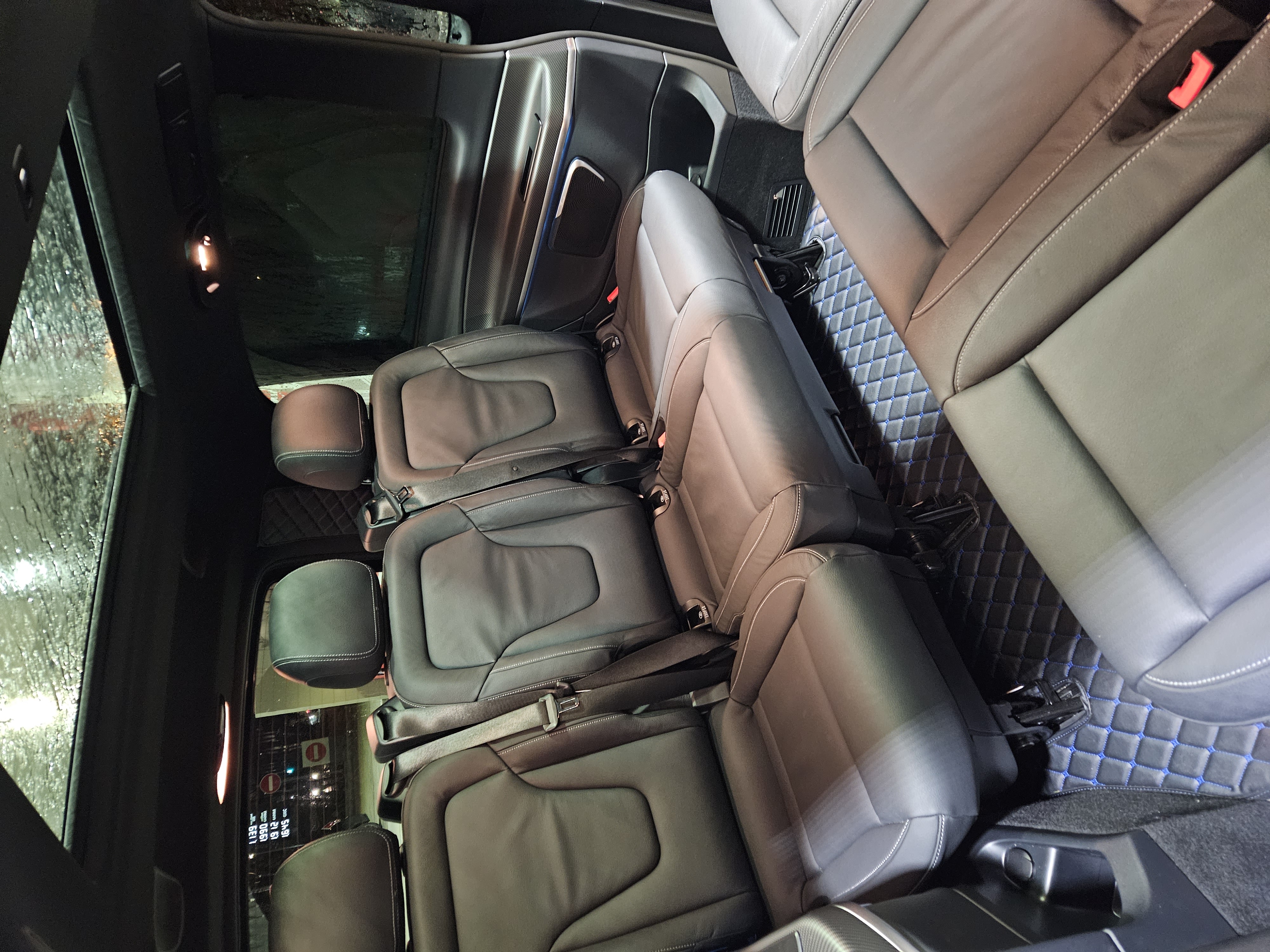 Mercedes-Benz V-Class premium leather seats interior — Vans Transport Company